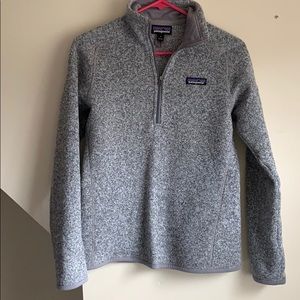 Patagonia Gray Women's Half-Zip Fleece Ski Jacket